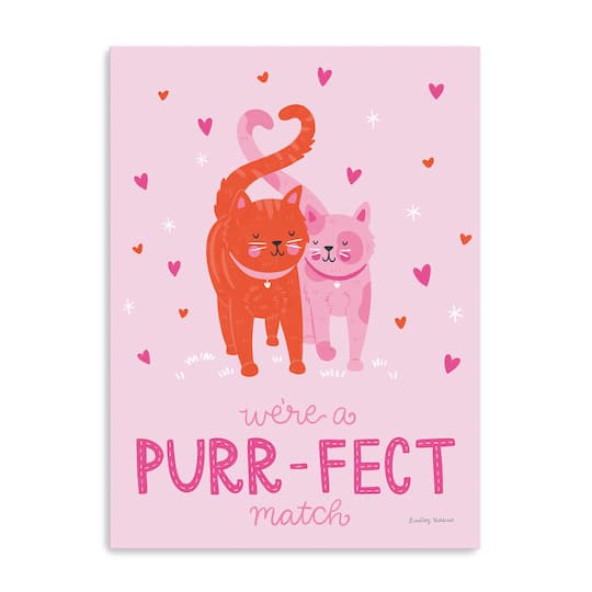 Purrfect Match II Canvas Giclée Art